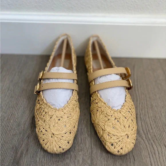 Dolce Vita Baylee Sunflower macrame flats ballet - Picture 3 of 8